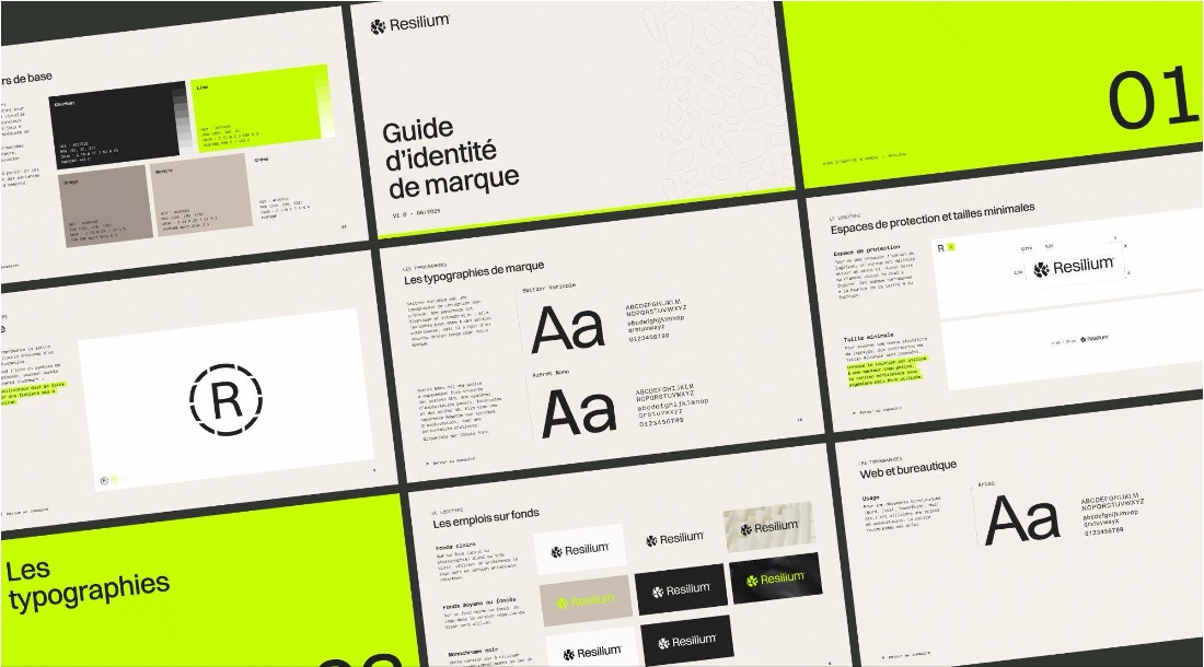 Charte web pour la refonte du site internet du groupe Resilium