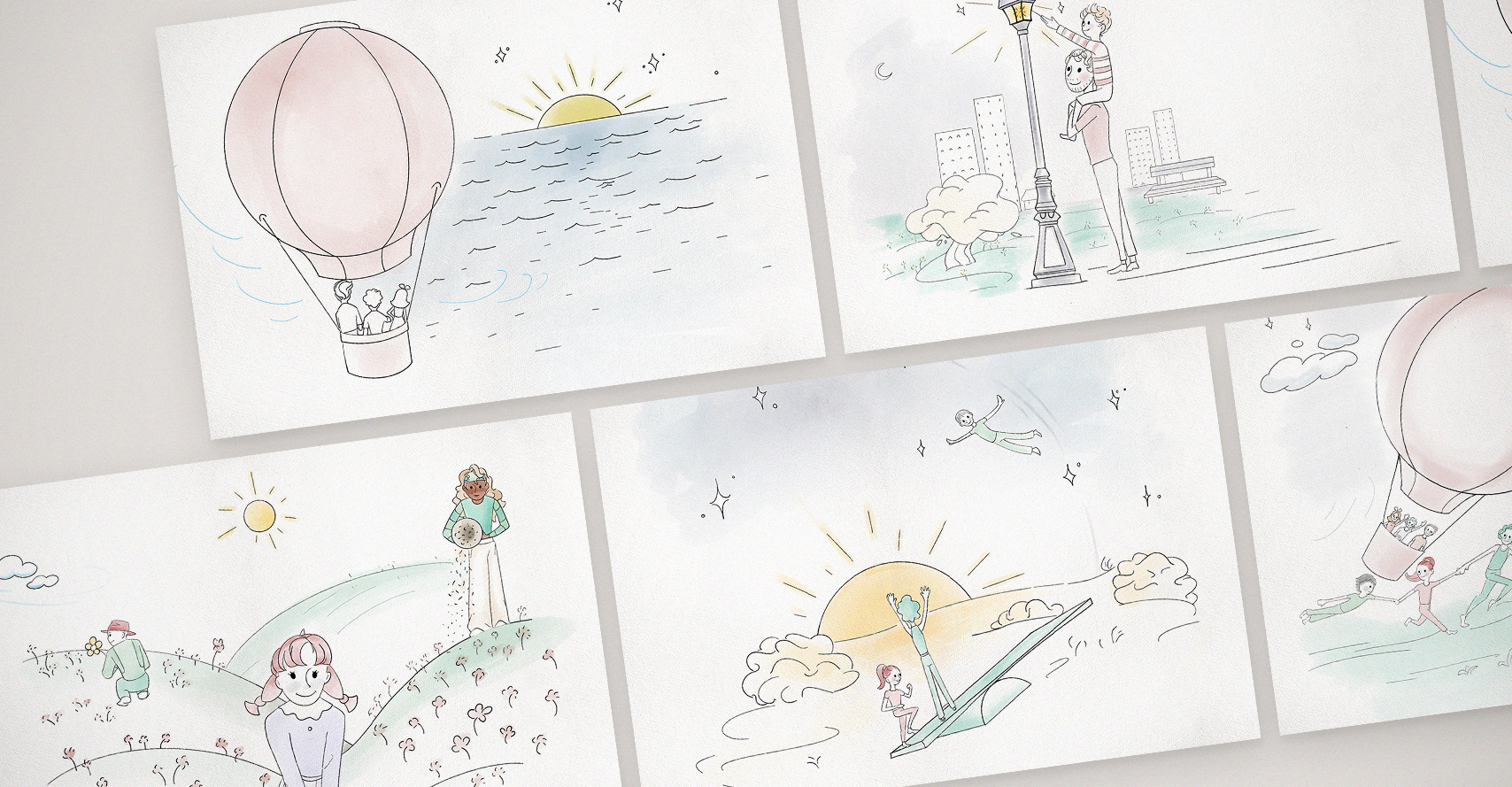 Planches graphiques pour la refonte du site internet de la fondation Batigère